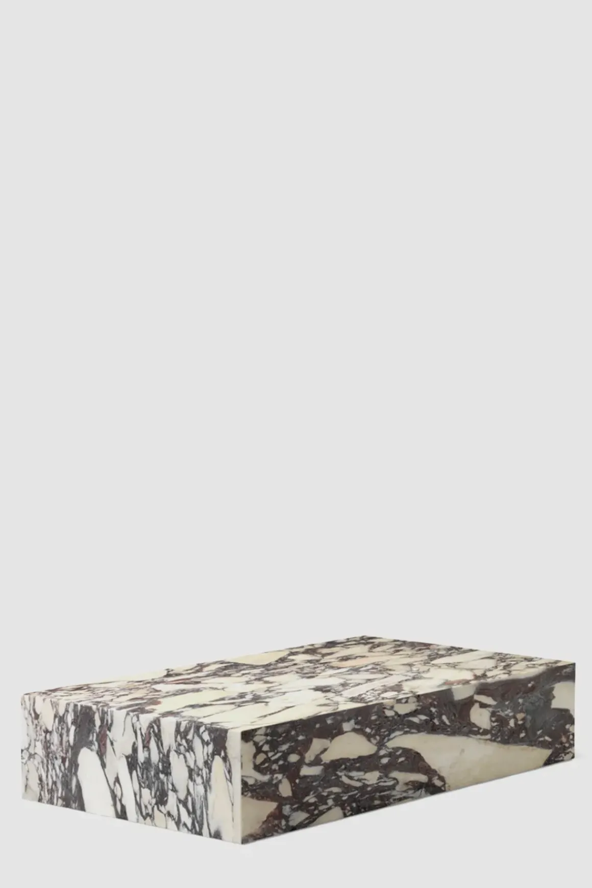 Sofabord - Plinth Grand 76x137xH27,5cm Calacatta Viola