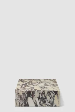 Sofabord - Plinth Grand 76x137xH27,5cm Calacatta Viola