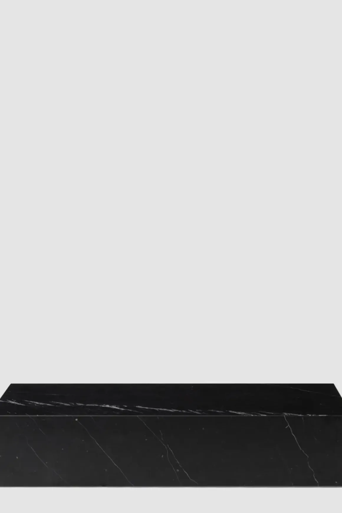 Sofabord - Plinth Grand 76x137xH27,5cm Nero Marquina