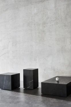 Sofabord - Plinth Grand 76x137xH27,5cm Nero Marquina