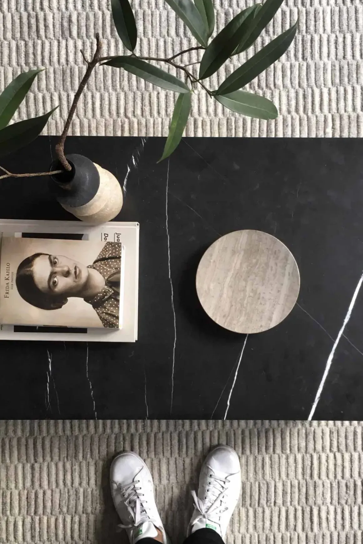 Sofabord - Plinth Low 60x100xh27cm Black Marble