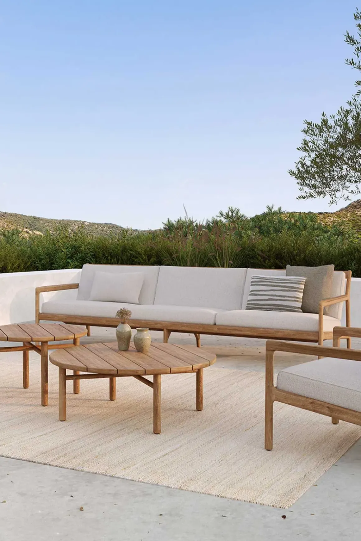 Sofabord - Quatro Outdoor 95x95xh35cm Teak