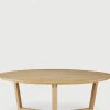Sofabord - Tripod Dia96cm Varnished Oak