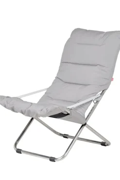 Solstol - Fiesta Soft m/Pute Lys Grå