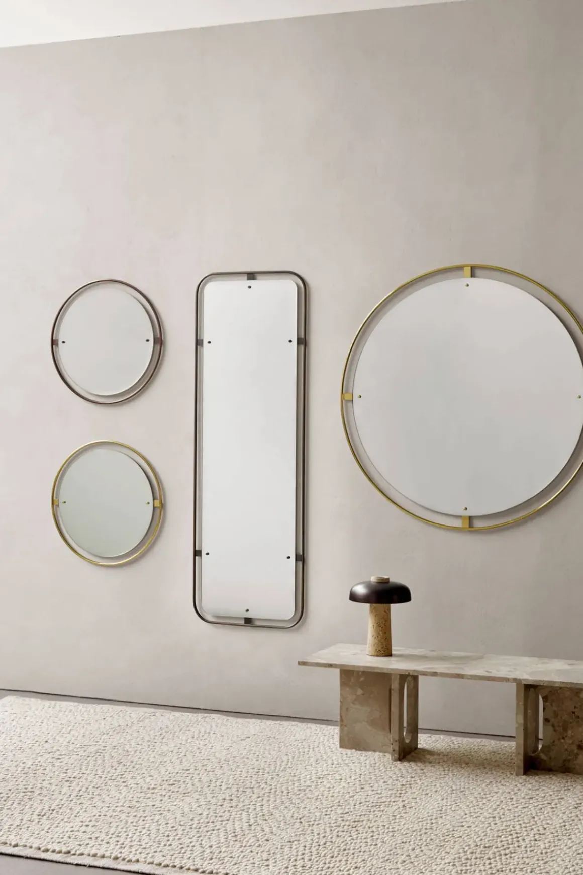 Speil - Nimbus Rectangular b53,4xH158,4cm Polished Brass
