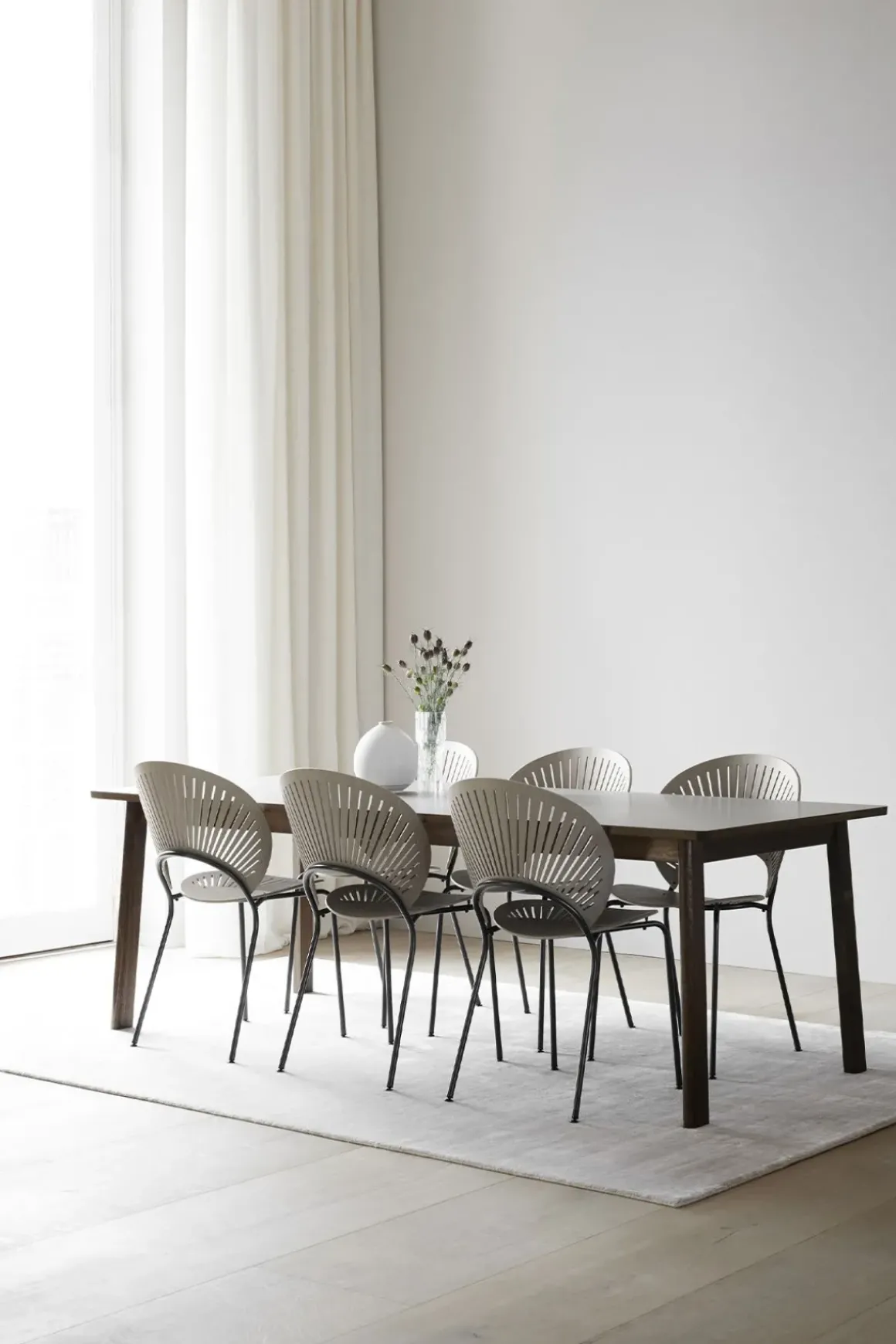Spisebord - Ana 6490 Såpet Eik/Hvit Laminat