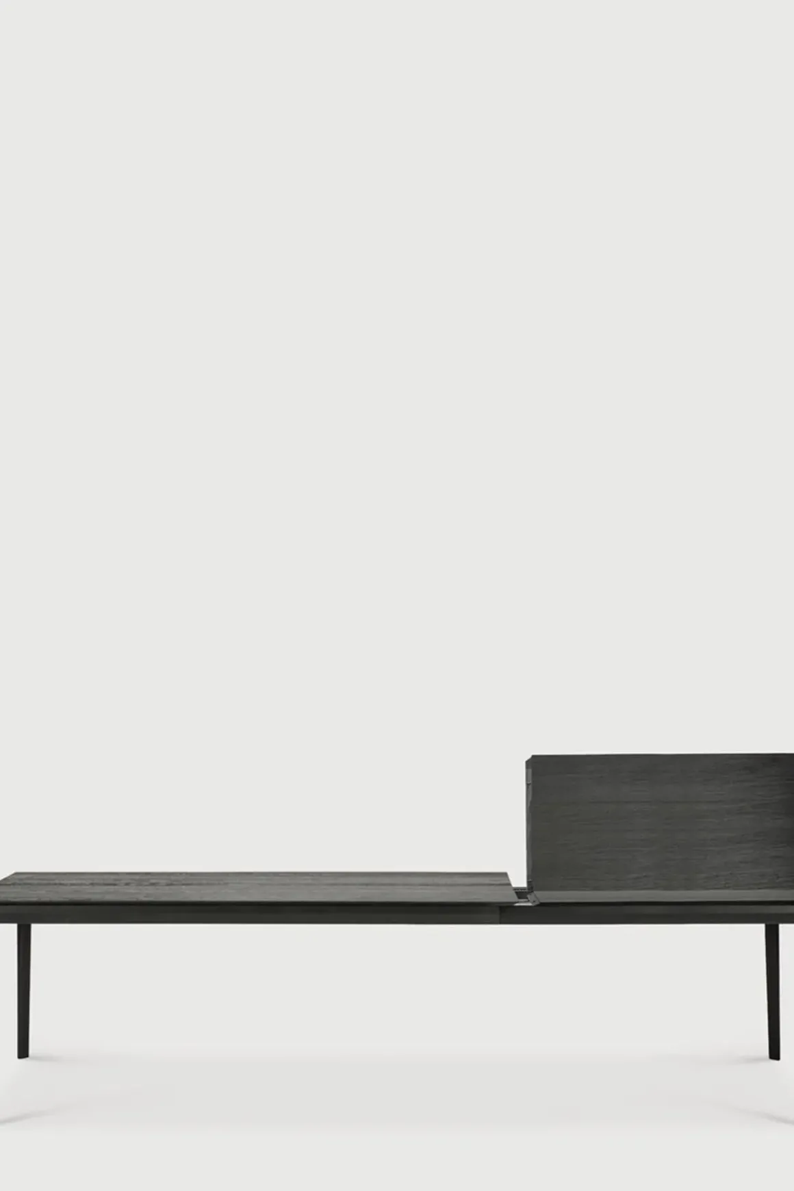 Spisebord - Bok m/Ileggsplate 180/280x100xH76cm Sort Eik