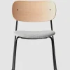Spisestol - Co Dining u/Armlene 130 Hallingdal, Black Steel