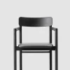 Spisestol - Post Chair Omni 301 Black Sortlakkert Eik