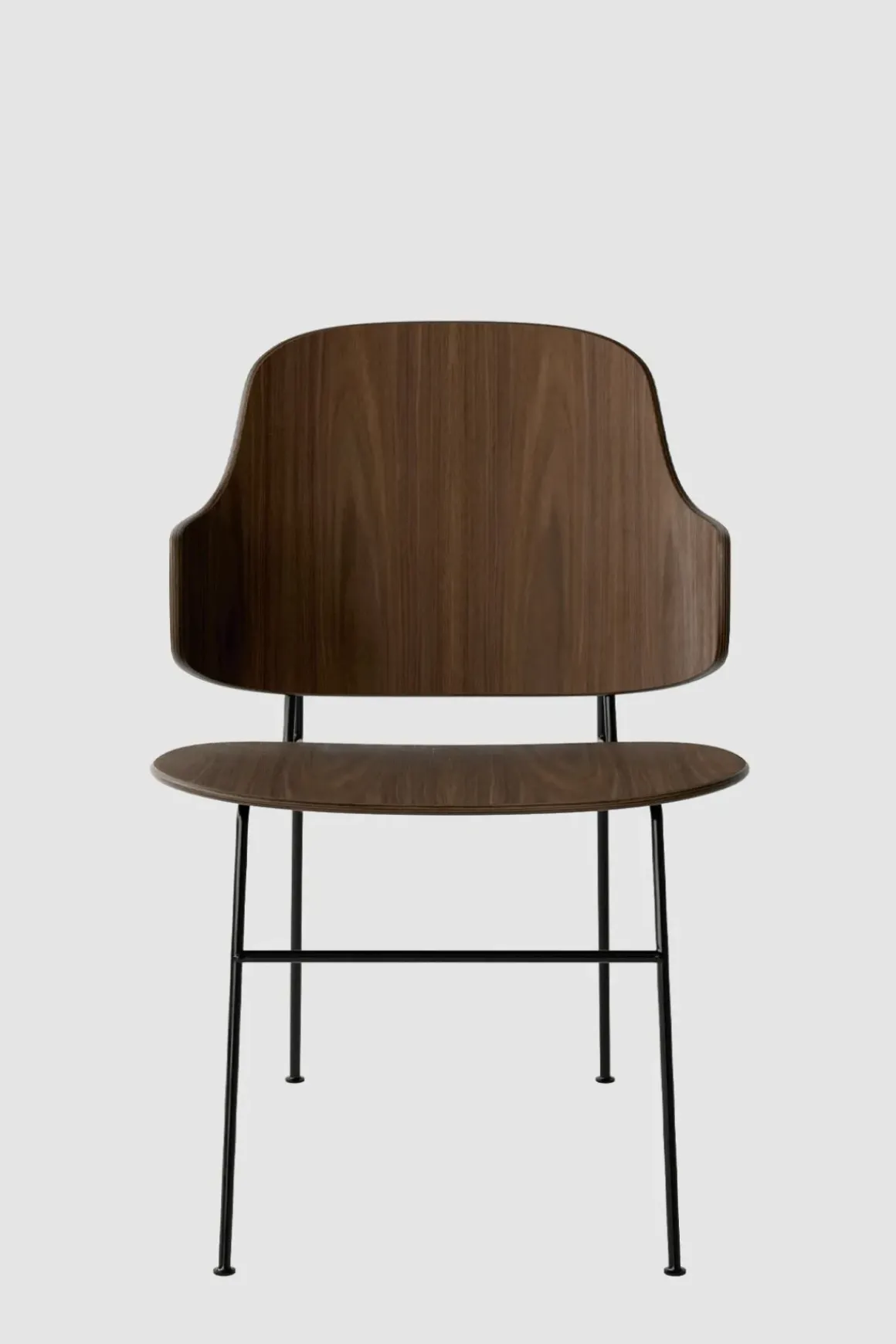 Spisestol - The Penguin Black Steel, Walnut