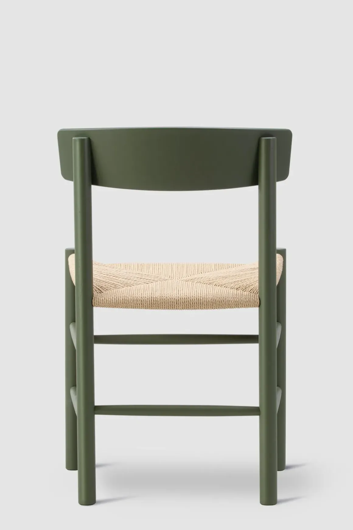 Spisestuestol - J39 Folkestolen Bøk Khaki Grønn/ Naturfarget Papirgarn