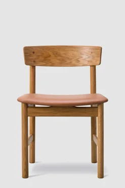 Spisestuestol - Mogensen Model 3236 Oljet Eik / 95 Cognac Lær