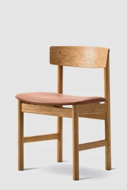 Spisestuestol - Mogensen Model 3236 Oljet Eik / 75 Cognac Lær
