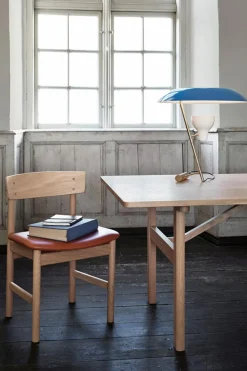 Spisestuestol - Mogensen Model 3236 Oljet Eik / 75 Cognac Lær