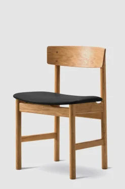 Spisestuestol - Mogensen Model 3236 Oljet Eik / 88 Sort Lær