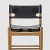 Spisestuestol - Spanish Dining Chair 3237 u/Arml. Oljet Eik / Sort Lær