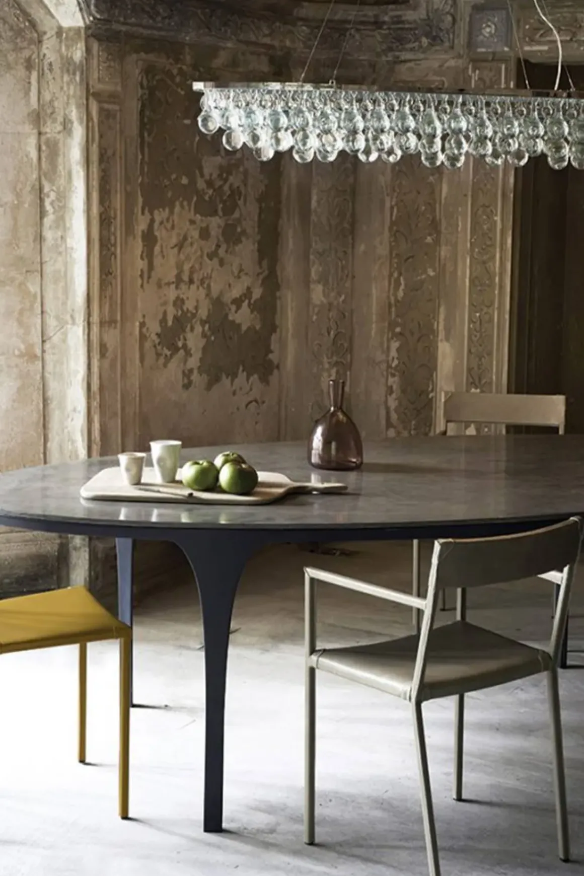 Taklampe - Arctic Pear Chandelier Oval 140x45cm