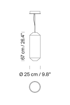 Taklampe - Tekio Vertical P1