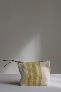 Toalettmappe - Belgian Pouch Mustard Stripe
