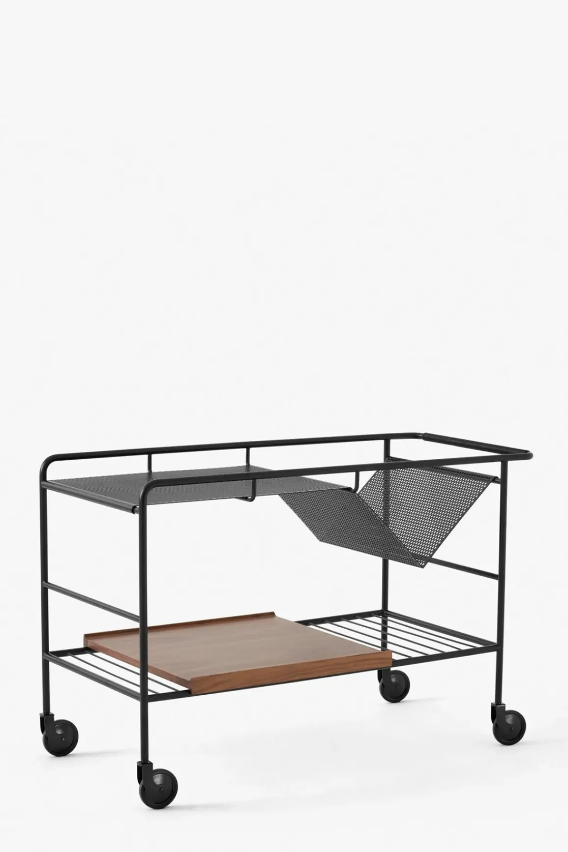 Trillebord - Alima Trolley NDS1 Matt Sort/Lakkert Valnøtt