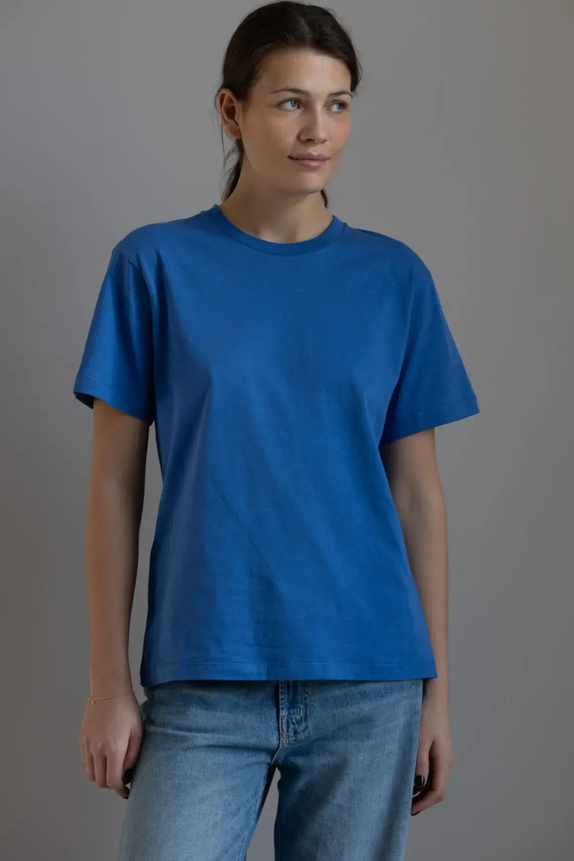 T-Skjorte - Classic Circular Tee Brilliant Blue