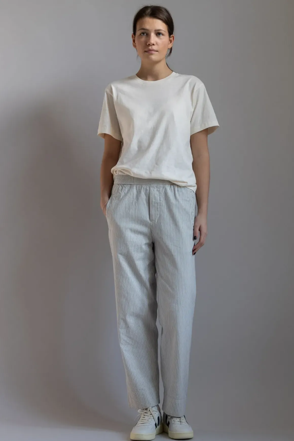 T-skjorte - Classic Circular Tee Pure Ecru