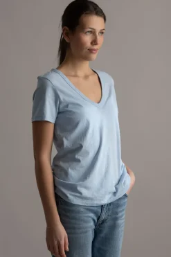 T-skjorte - Slub Vee Raindrop