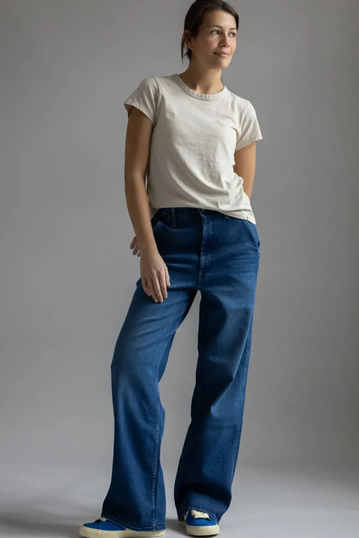T-Skjorte - The Slub Tee Warm Grey