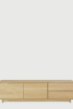 TV-benk - Oak Wave 210x46xh60cm