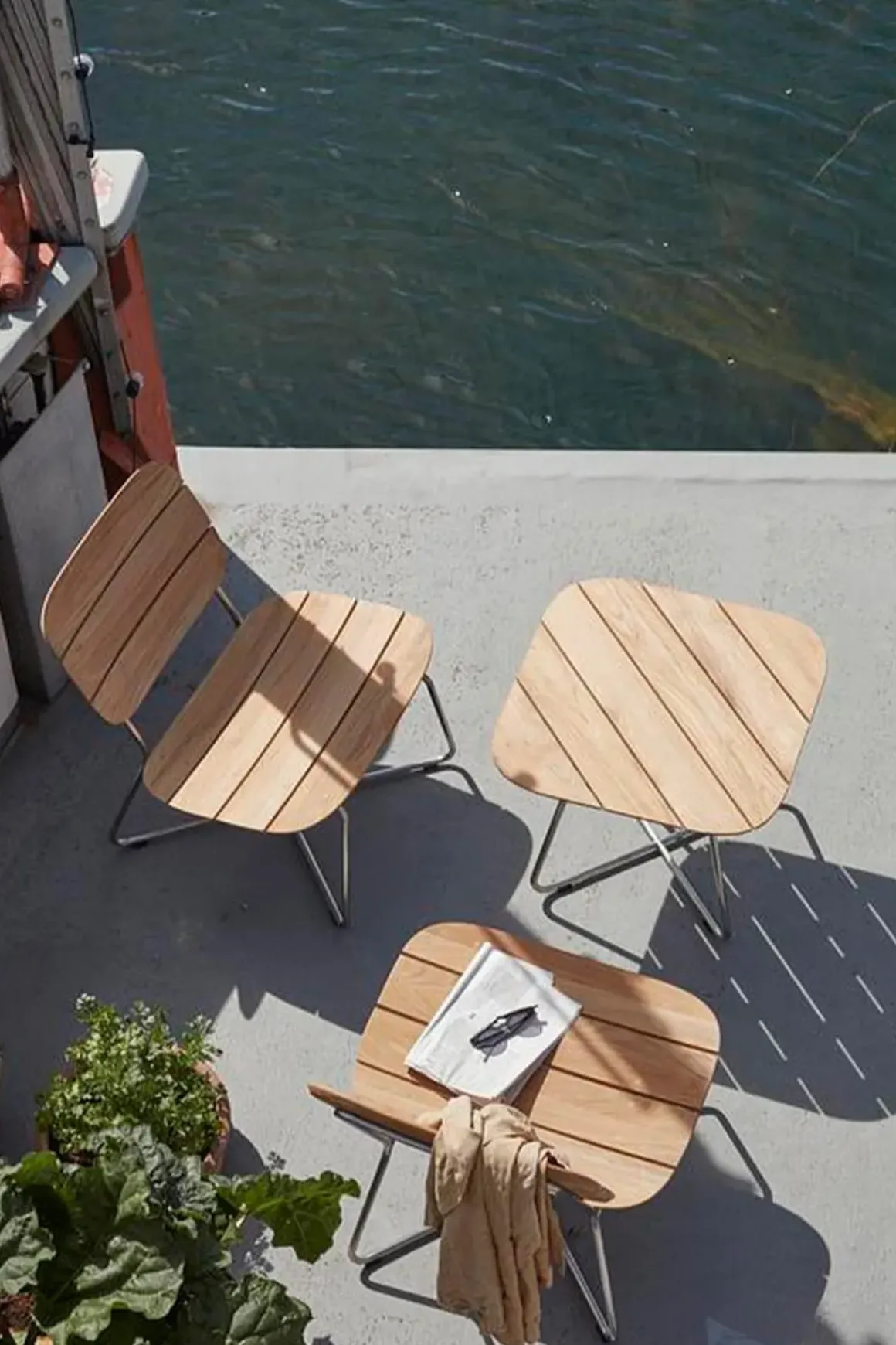 Utebord - Lilium Lounge 60x60xH50cm Teak