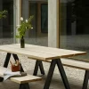 Utebord - Overlap 220x90xh74cm Anthracite Black