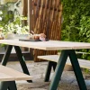 Utebord - Overlap 220x90xh74cm Hunter Green