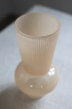 Vase - Glass H25,5cm Beige