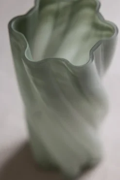Vase - Glass H29cm Grønn