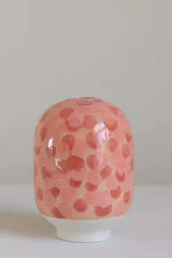 Vase - Plum Peachy Dots