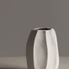 Vase - Struktur H23cm Naturhvit