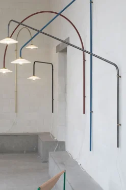 Vegglampe - Hanging Lamp N2 75x180cm Blue